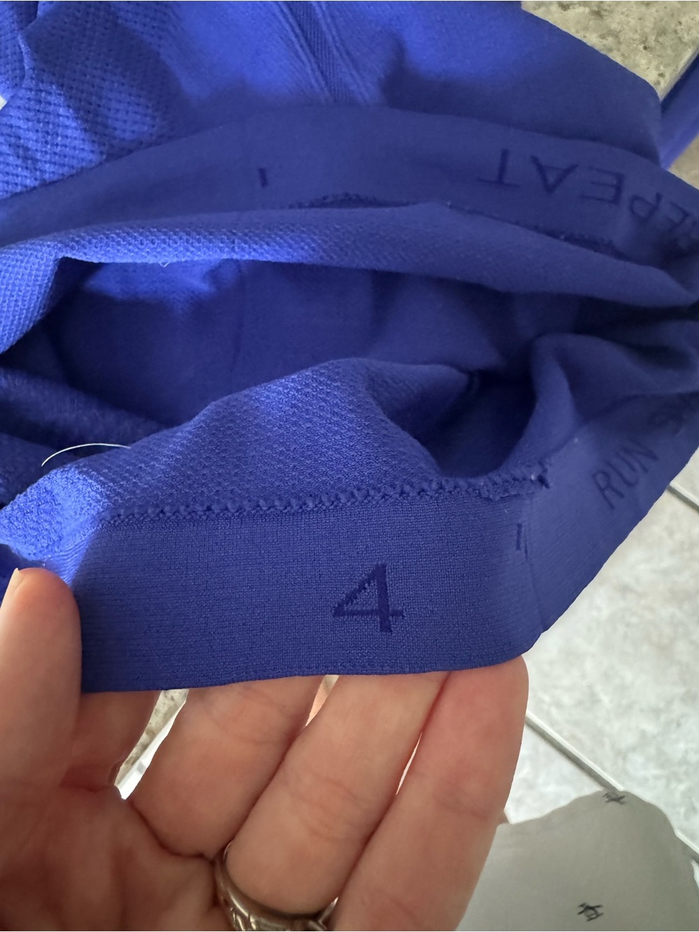 Lululemon Swiftly Tech Long Sleeve 2.0 Blue Psychic Larkspur 4 EUC - Picture 7 of 7